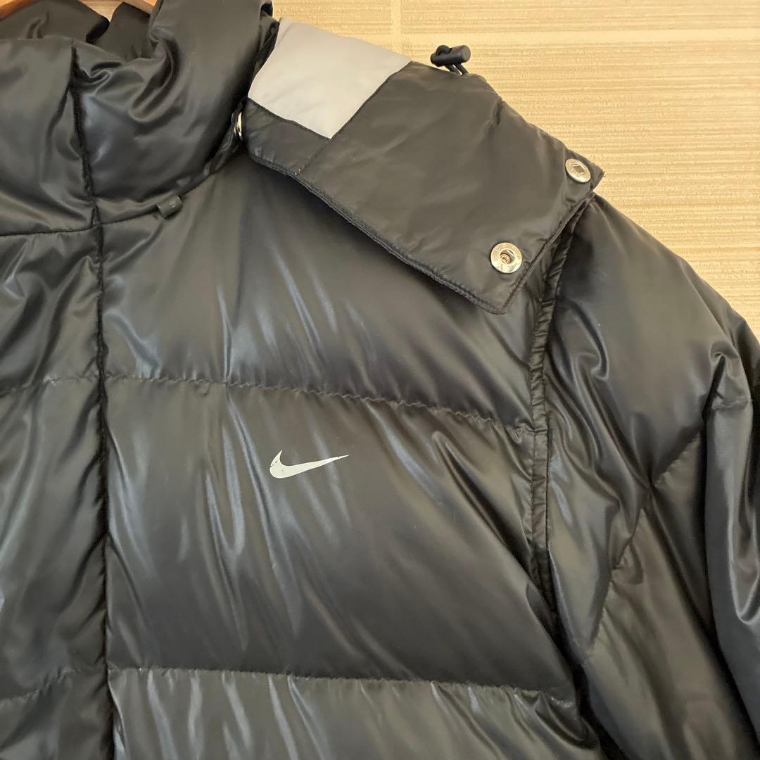 Nike ダウンコート　 ベンチコート ロングコート　黒