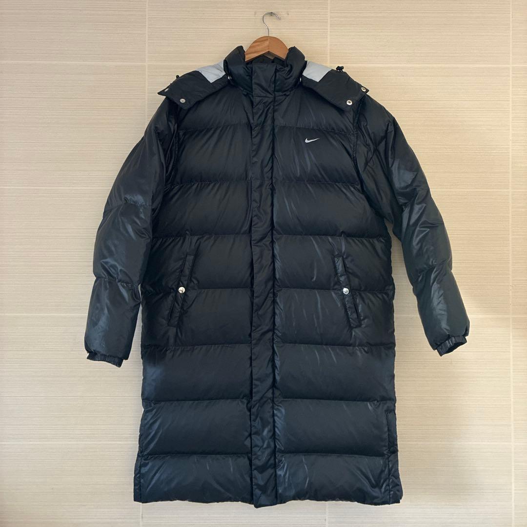 Nike ダウンコート　 ベンチコート ロングコート　黒