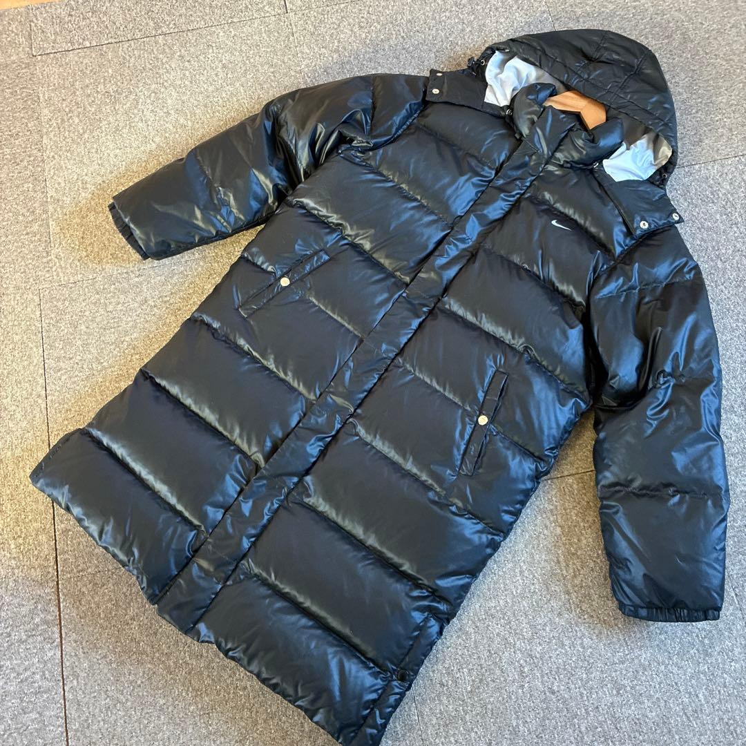 Nike ダウンコート　 ベンチコート ロングコート　黒