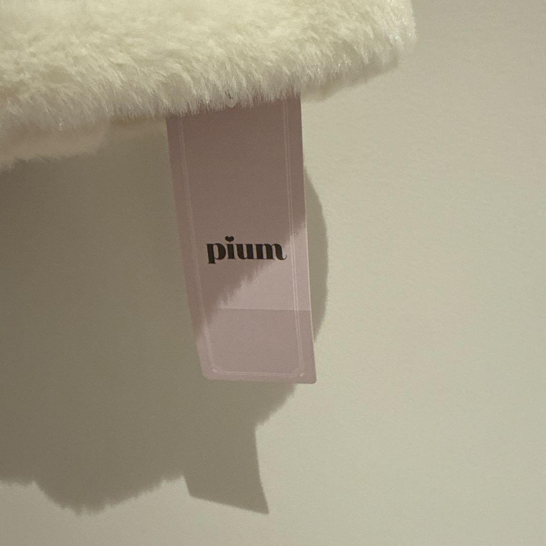 pium ピウム ファー付きティアードミニスカート