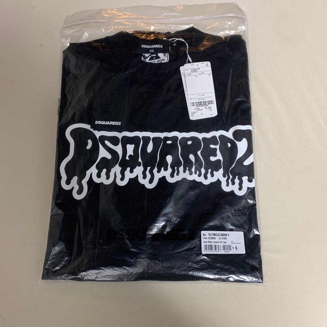 トップス DSQUARED2 long sleeve cut and sew BLACK