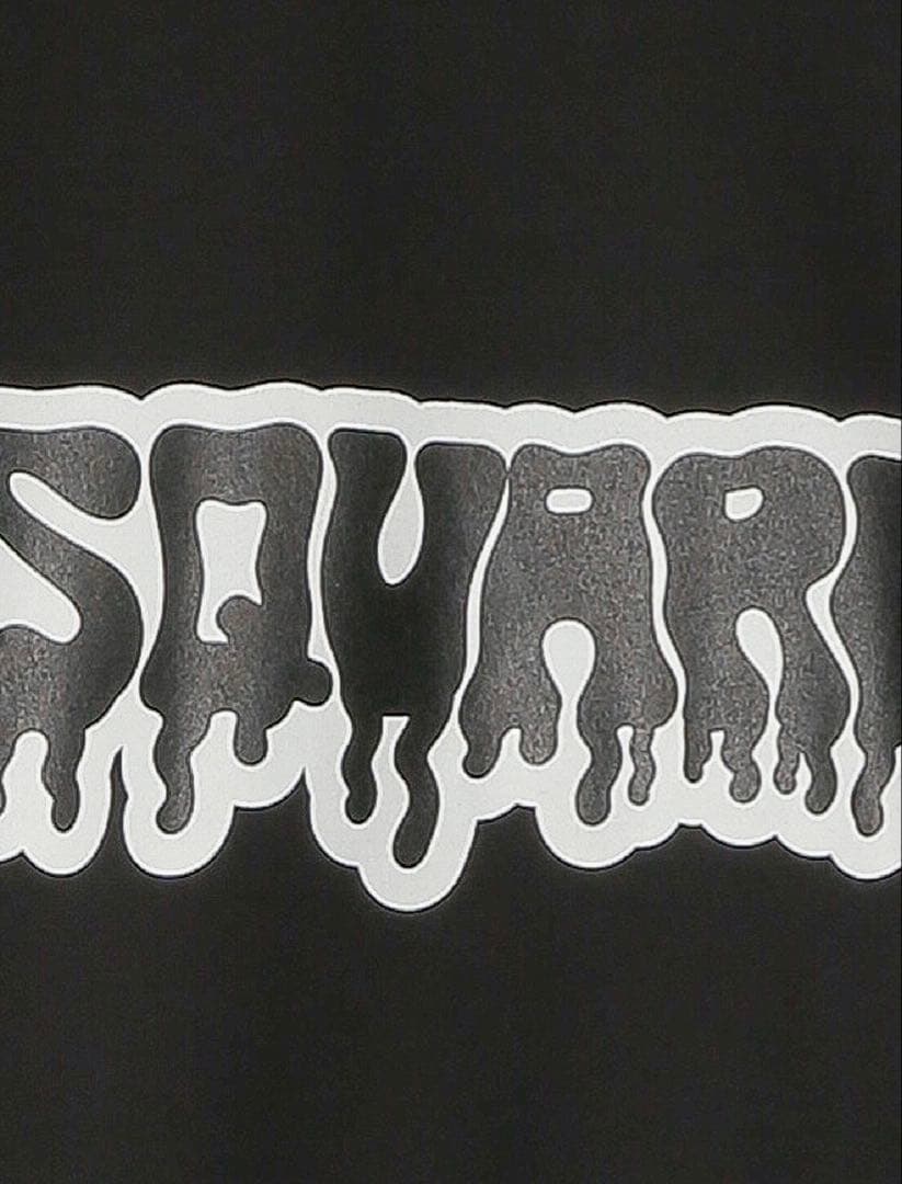 トップス DSQUARED2 long sleeve cut and sew BLACK