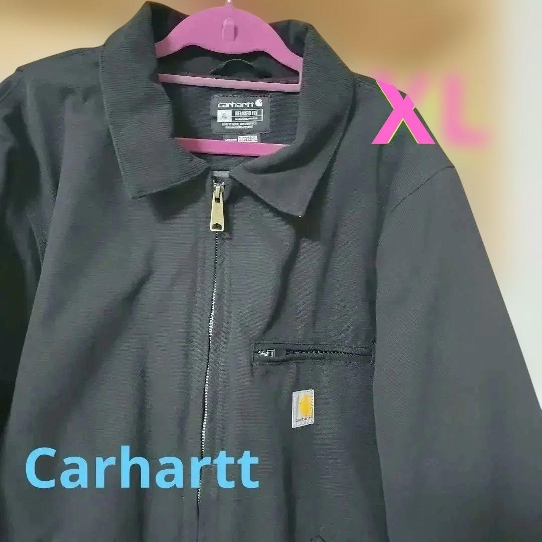 【美品】Carhartt　 デトロイドジャケット　ブラック ジャケット 　XL