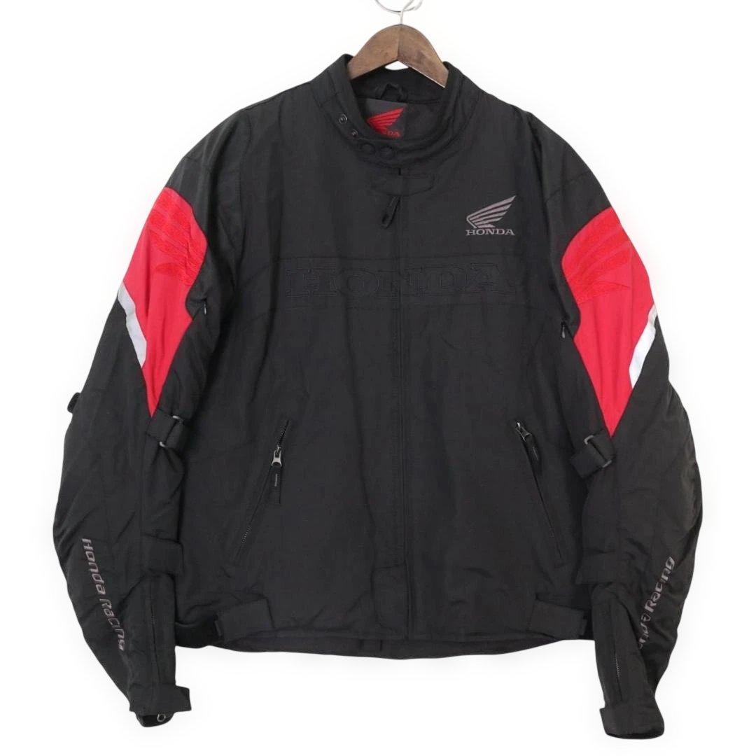 HONDA ホンダ レーシングジャケット LL 黒×赤 ライダース　ブルゾン