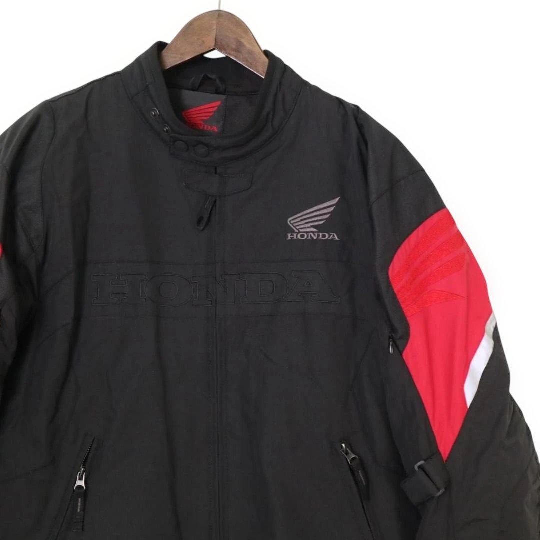HONDA ホンダ レーシングジャケット LL 黒×赤 ライダース　ブルゾン