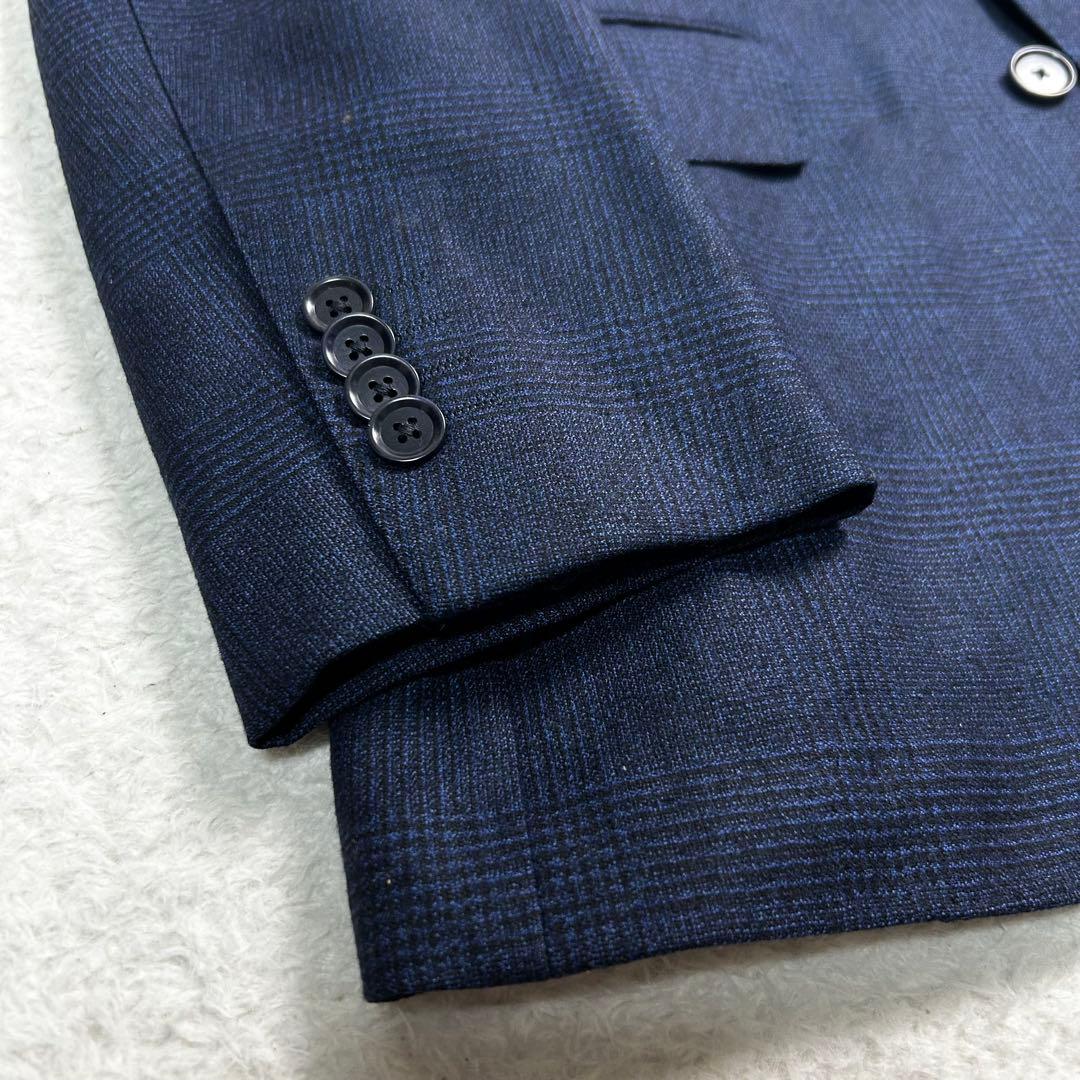 グリーンレーベルリラクシング　カノニコ　アンコン仕立て　セットアップ　チェック柄