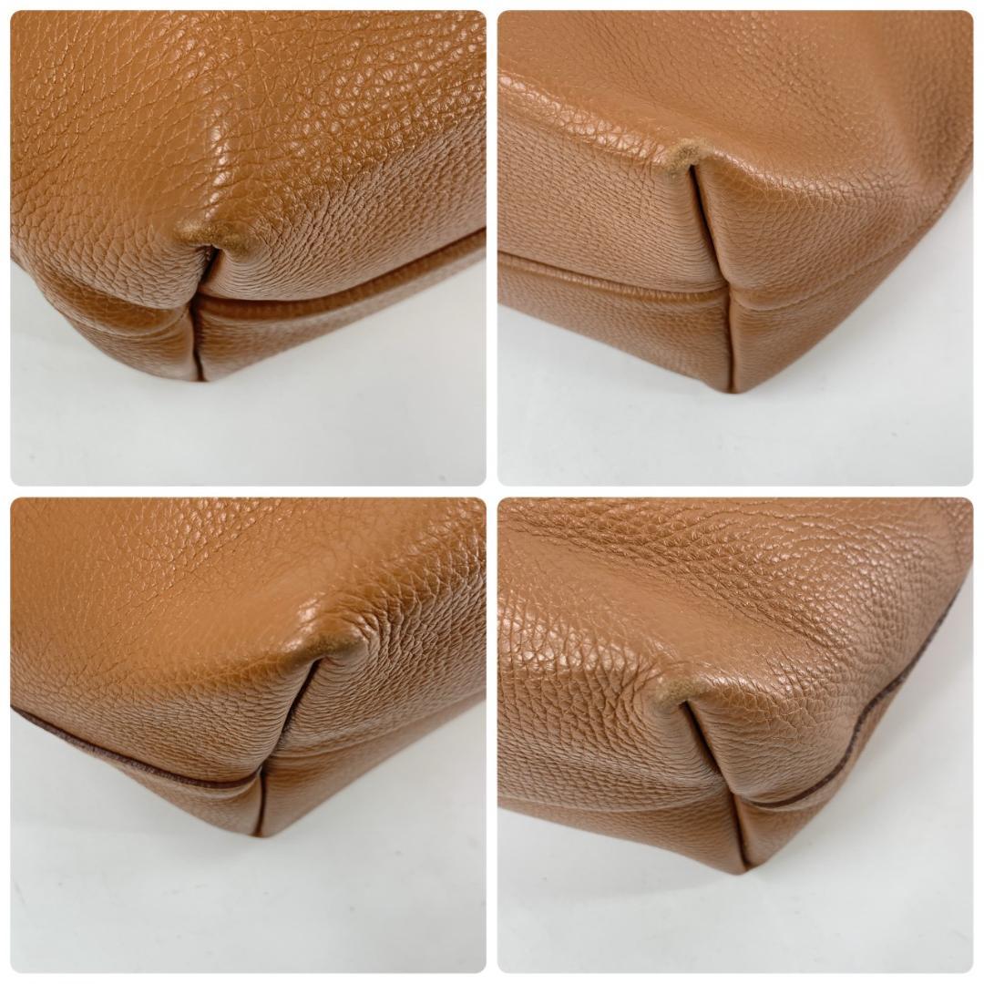 サルヴァトーレフェラガモ ダブルガンチーニ トートバッグ シボレザー ブラウン