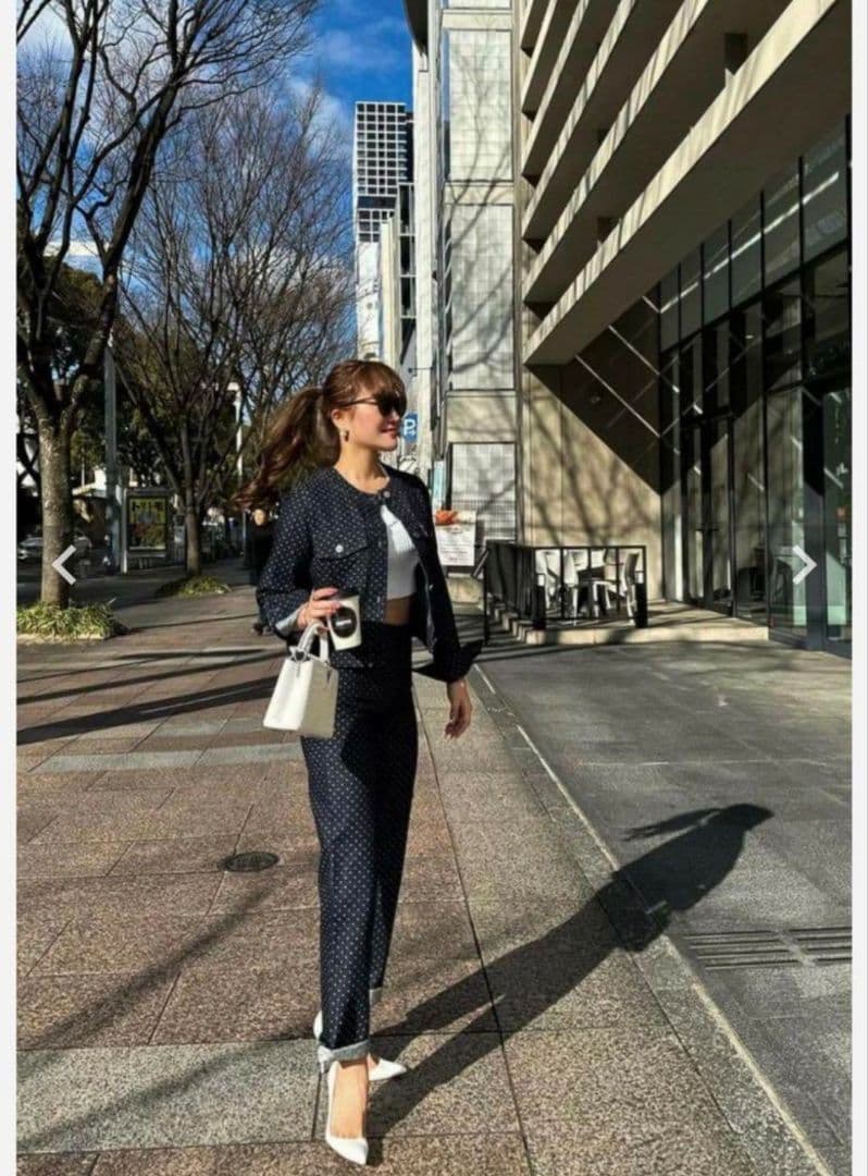 Sheller　DOT　ジャガード　デニム　ジャケット