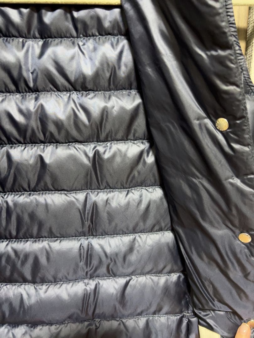 MONCLERモンクレールLIANEGILETダウンベストリアーネベストネイビー