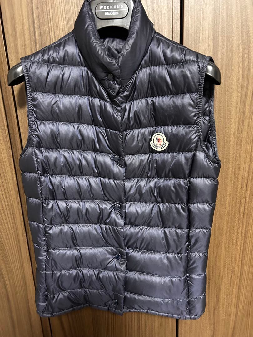 MONCLERモンクレールLIANEGILETダウンベストリアーネベストネイビー