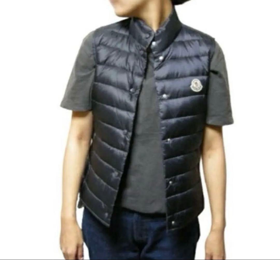 MONCLERモンクレールLIANEGILETダウンベストリアーネベストネイビー