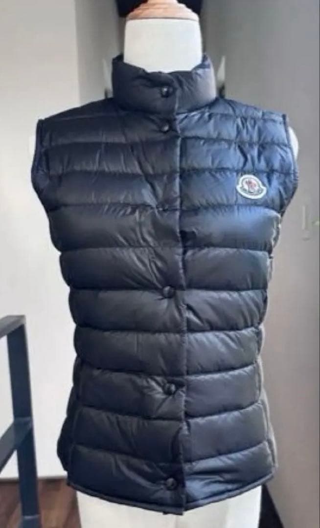 MONCLERモンクレールLIANEGILETダウンベストリアーネベストネイビー