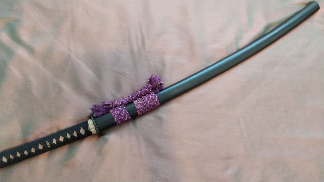 【二尺四寸二分】 居合刀 樋入り 長刀 透かし鍔 模造刀 武具 拵え 日本刀