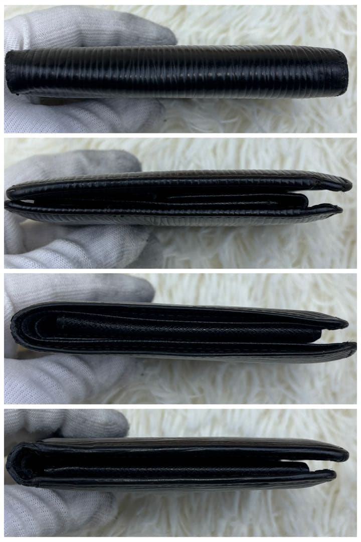 ルイヴィトン エピ ポルトモネ カルトクレディ 折り財布 黒 M63542