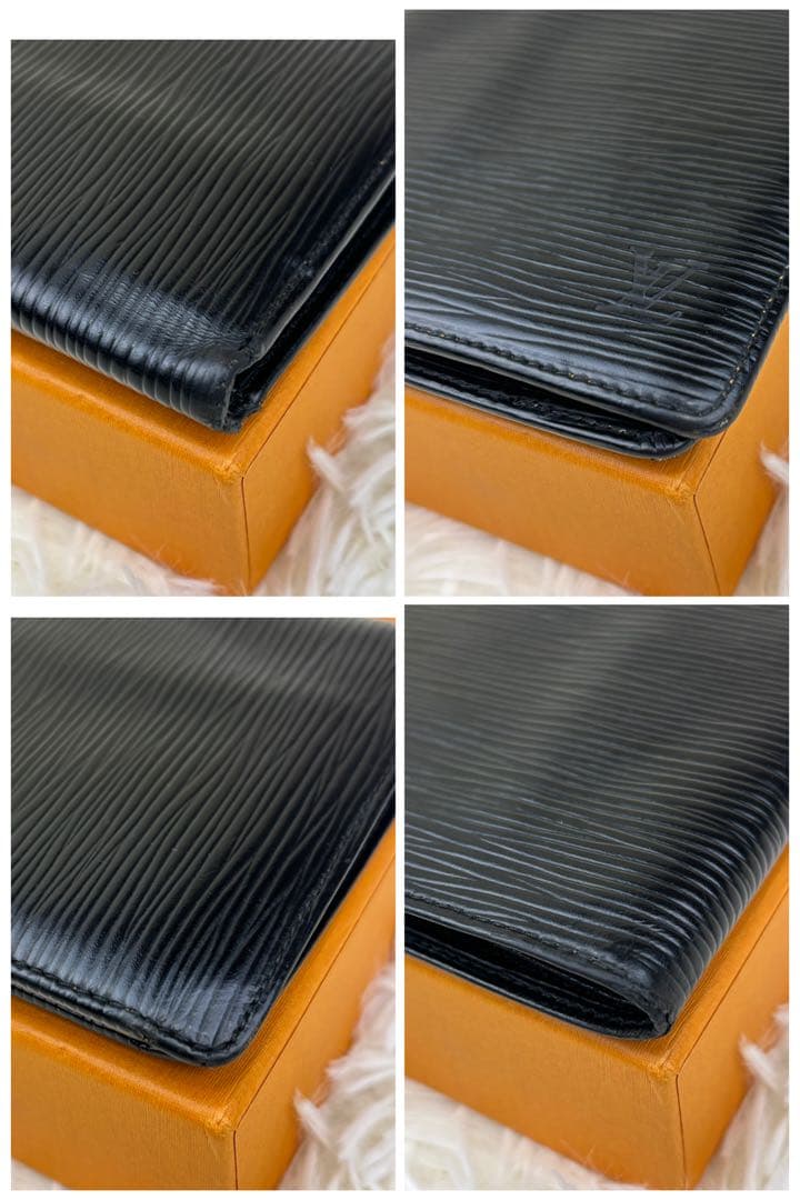 ルイヴィトン エピ ポルトモネ カルトクレディ 折り財布 黒 M63542