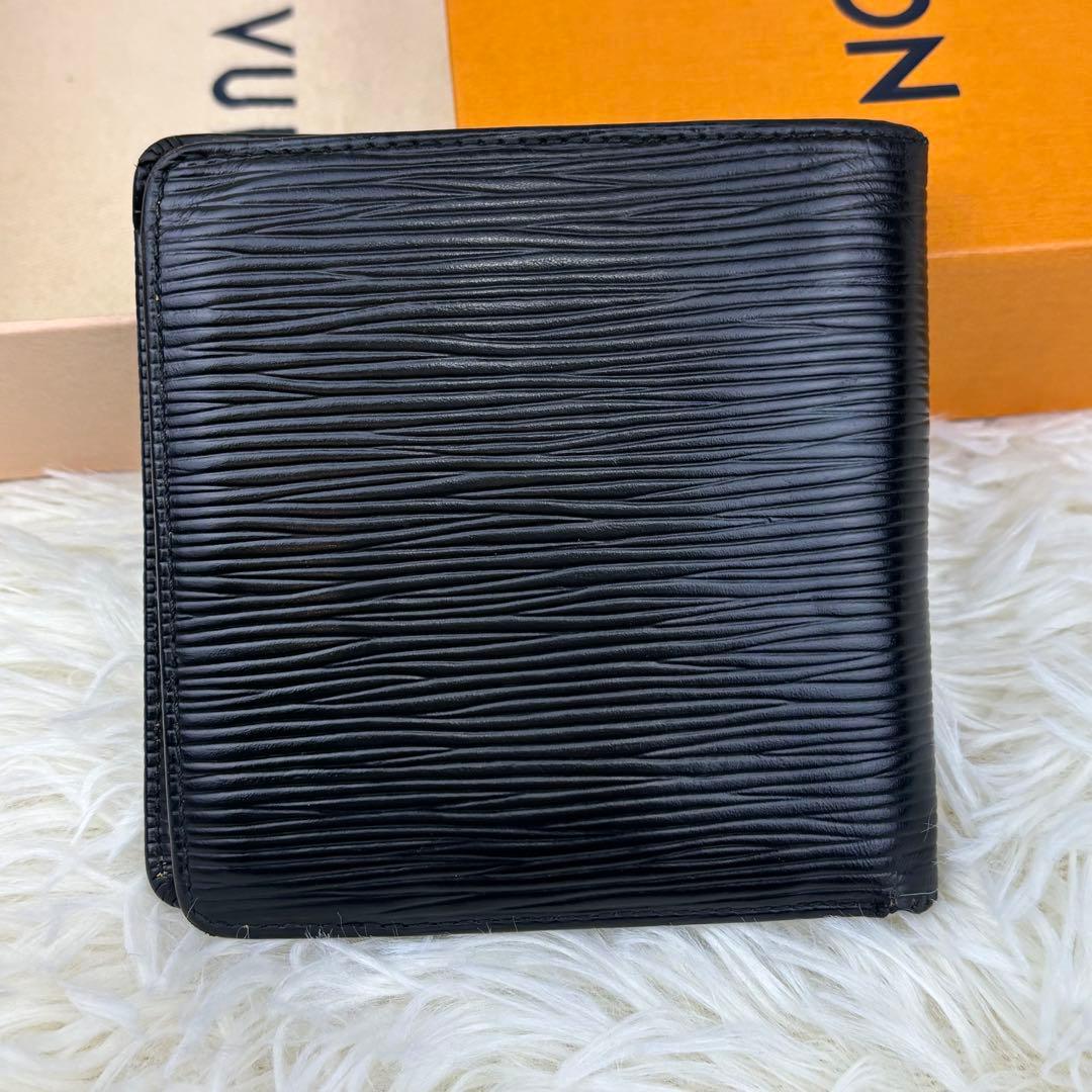 ルイヴィトン エピ ポルトモネ カルトクレディ 折り財布 黒 M63542