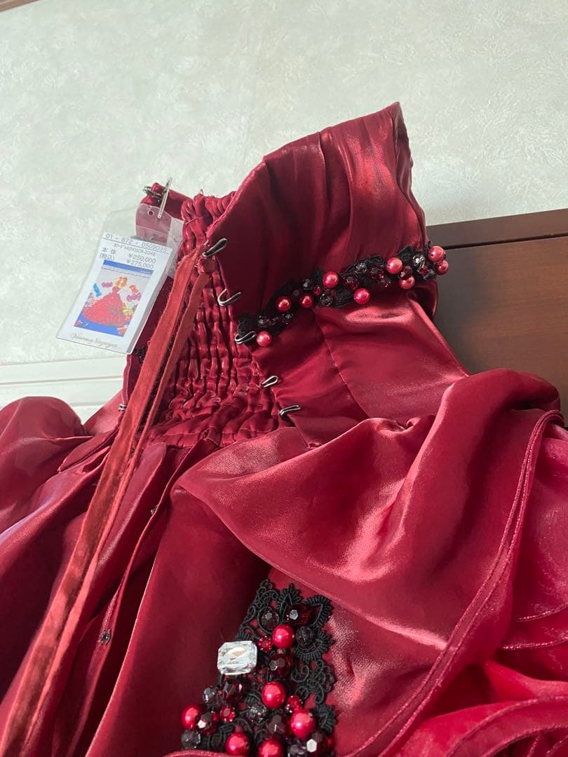 d*7様 ウエディングドレス　カラードレス　cr-2048 ウェディング　バラ