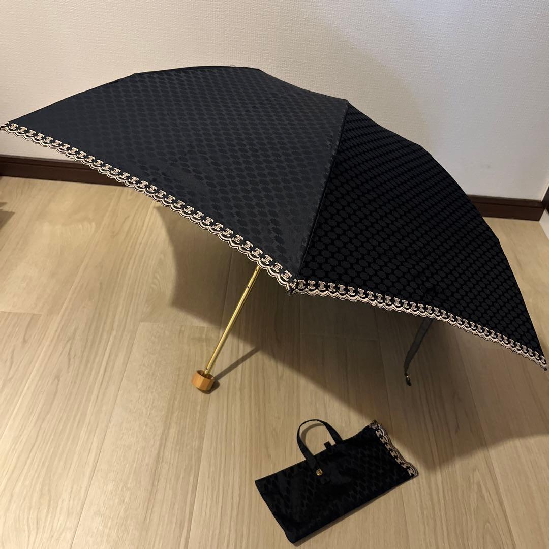 セリーヌ　折りたたみ日傘　ケース付き