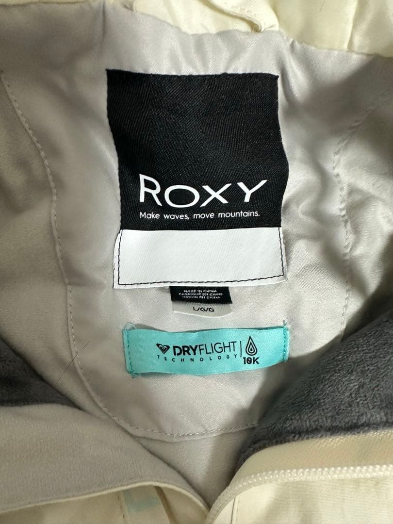 ROXY ファー付きホワイトアウター