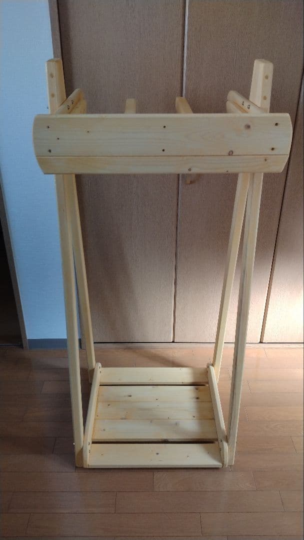 喜亜工房 サーフボードラック3本用 （無塗装）