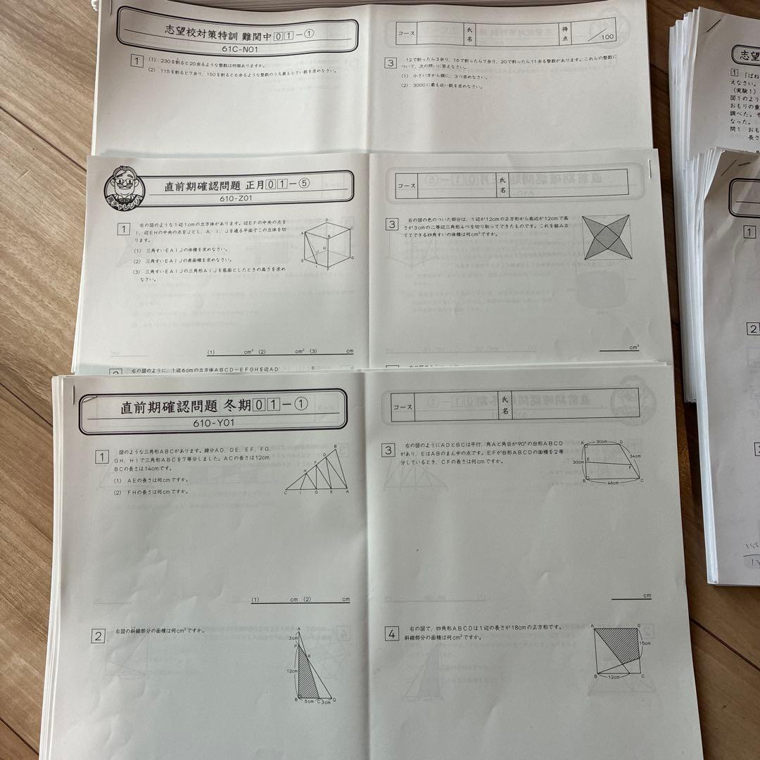 最新グノーブル最新版6年生日曜特訓テキスト