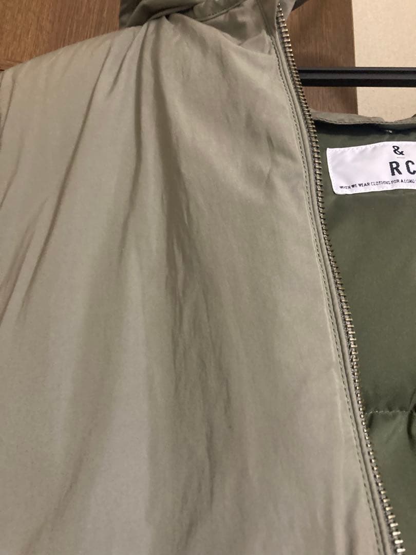 Curensology &RC ロング ダウンベスト カレンソロジー　カーキ