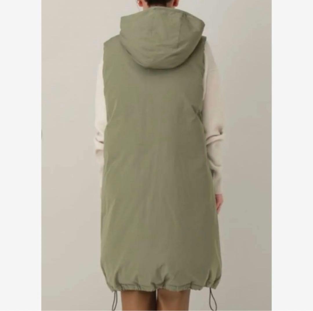 Curensology &RC ロング ダウンベスト カレンソロジー　カーキ