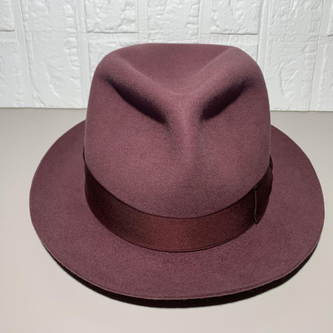 ボルサリーノラビットフェルトハット57 UK7