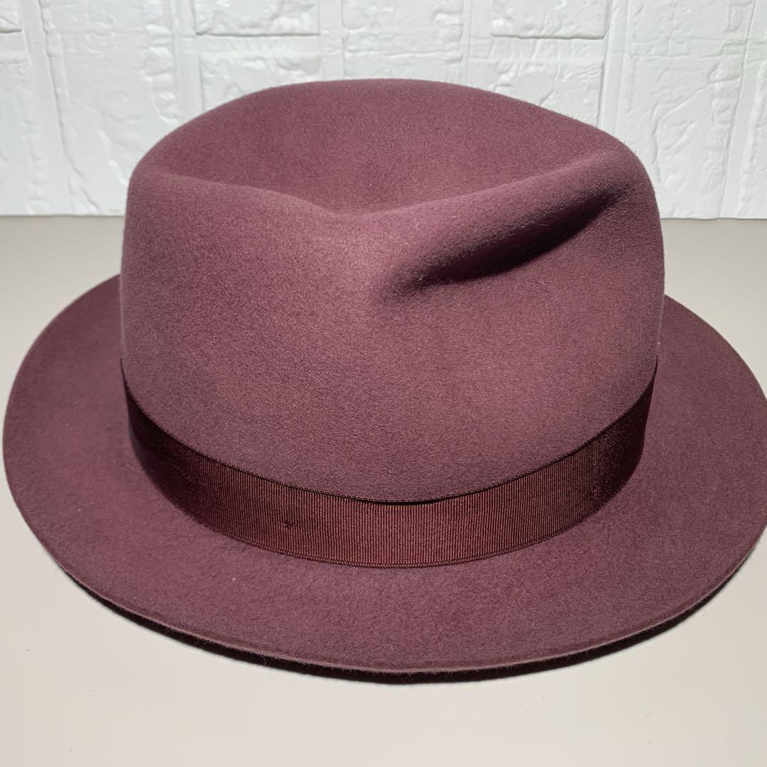 ボルサリーノラビットフェルトハット57 UK7