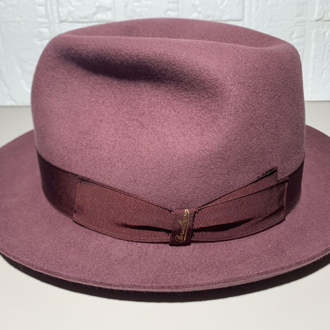 ボルサリーノラビットフェルトハット57 UK7