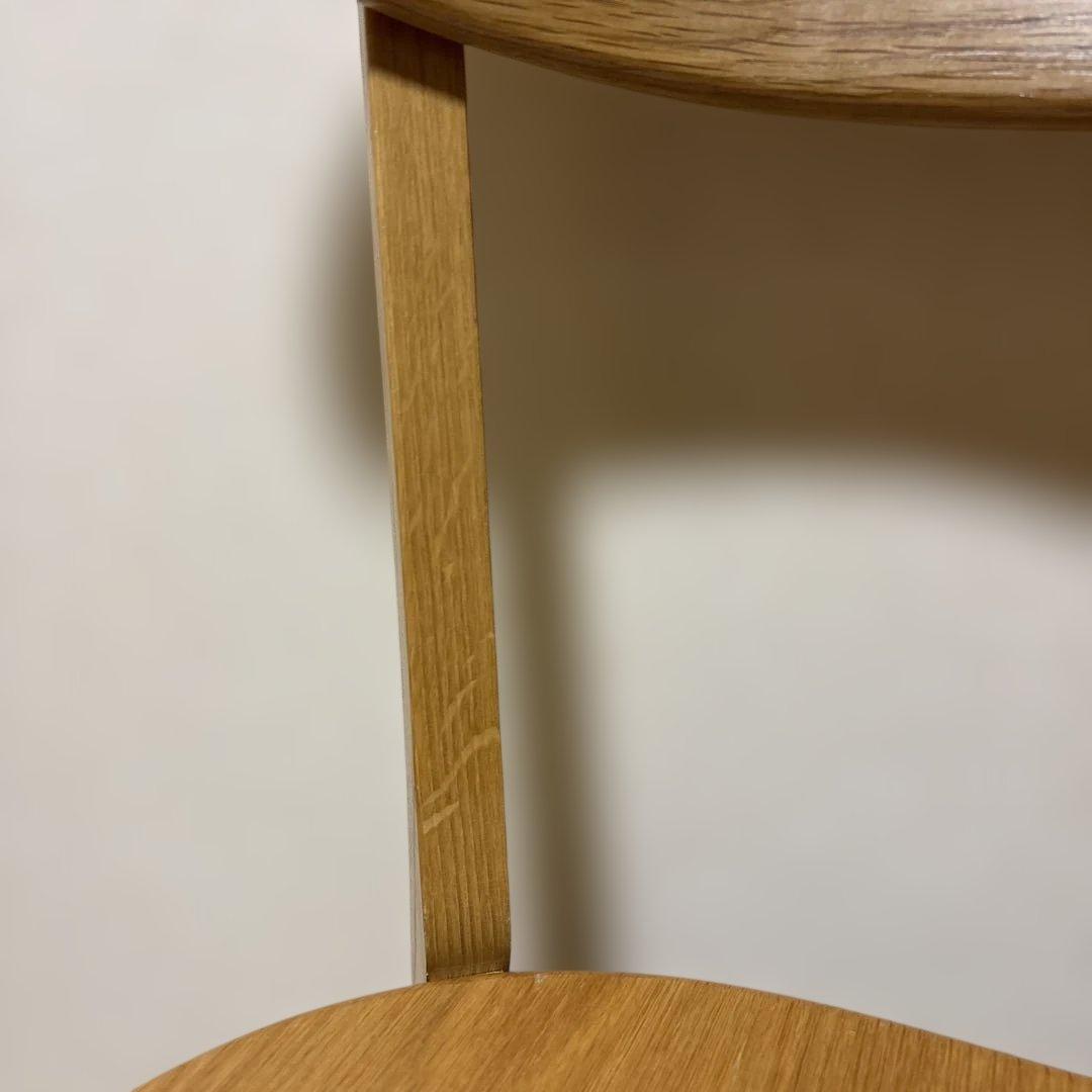 オーク無垢天然木リバー ダイニングチェア 2脚セット