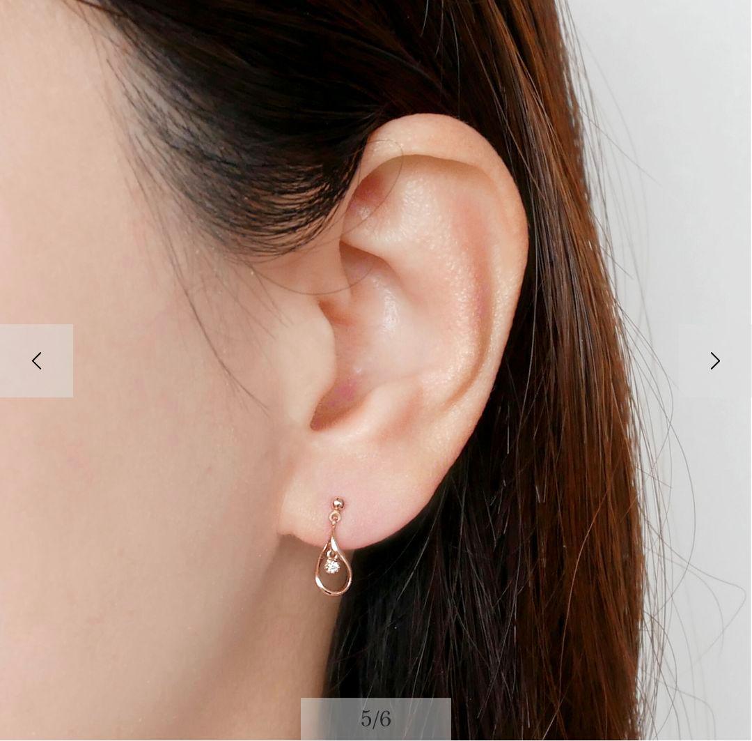 ウコ 31900円 ヴァンドーム青山 ダイヤモンド ドロップ ピアス