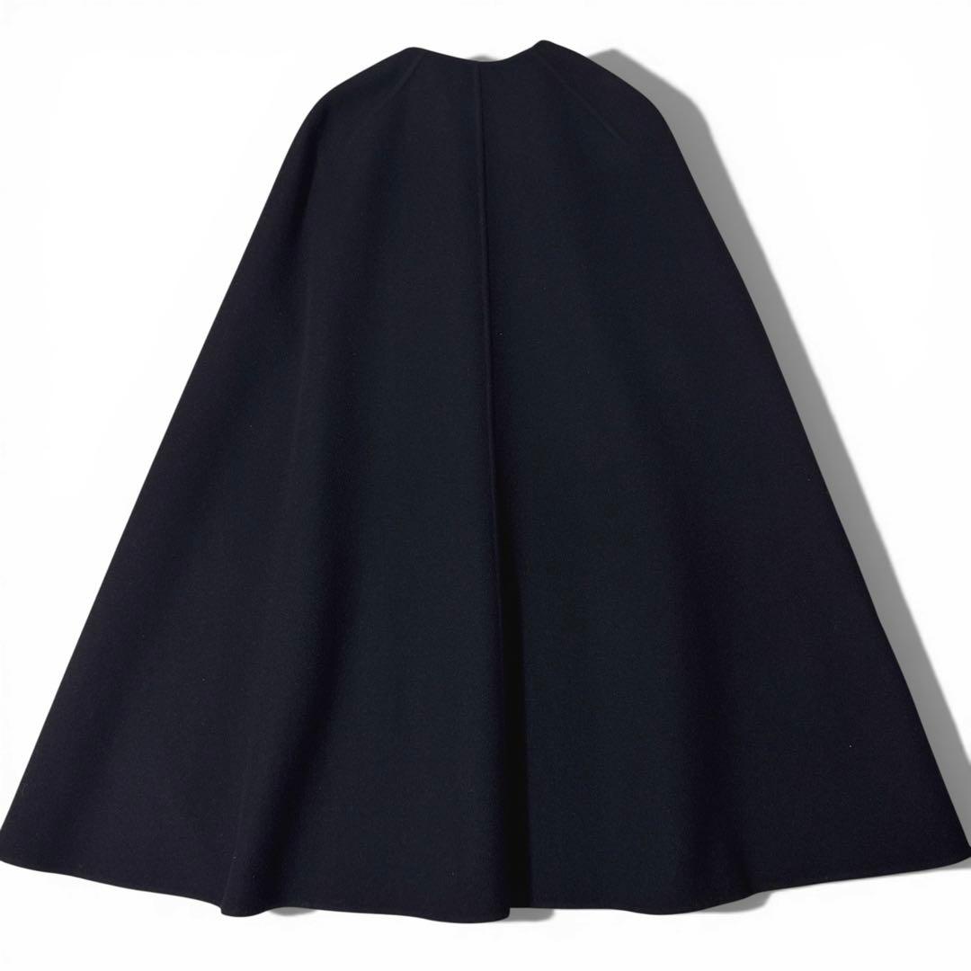 極美品✨️￥14万　マディソンブルー　リバー サイドスリット ケープコート　黒　1