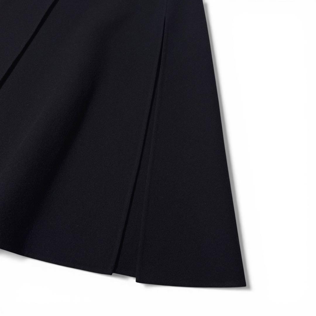 極美品✨️￥14万　マディソンブルー　リバー サイドスリット ケープコート　黒　1