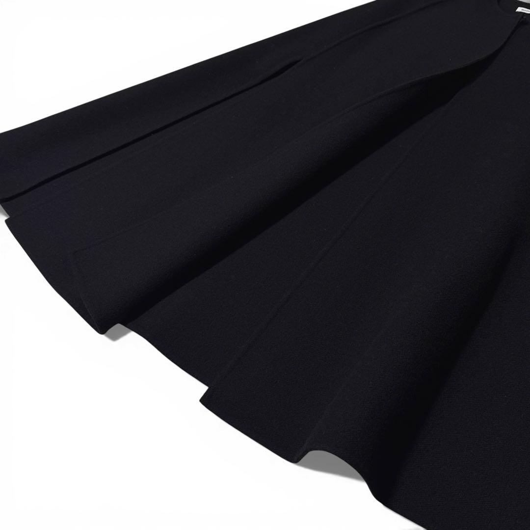 極美品✨️￥14万　マディソンブルー　リバー サイドスリット ケープコート　黒　1