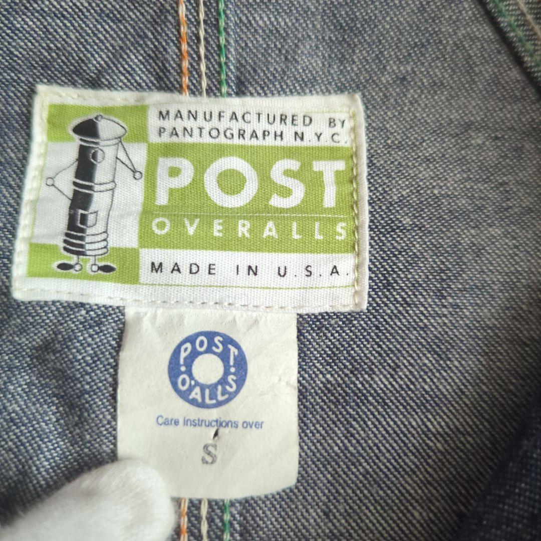 POST OVERALLS カバーオール S ポストオーバーオールズ デニム