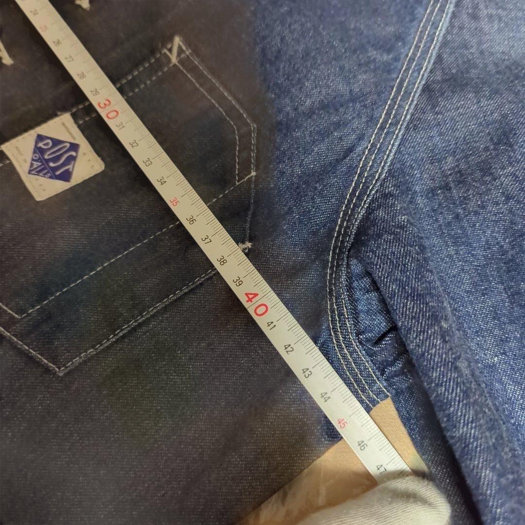 POST OVERALLS カバーオール S ポストオーバーオールズ デニム