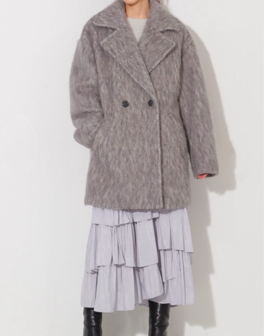 JILL by JILL STUART シャギーコート グレー　Sサイズ