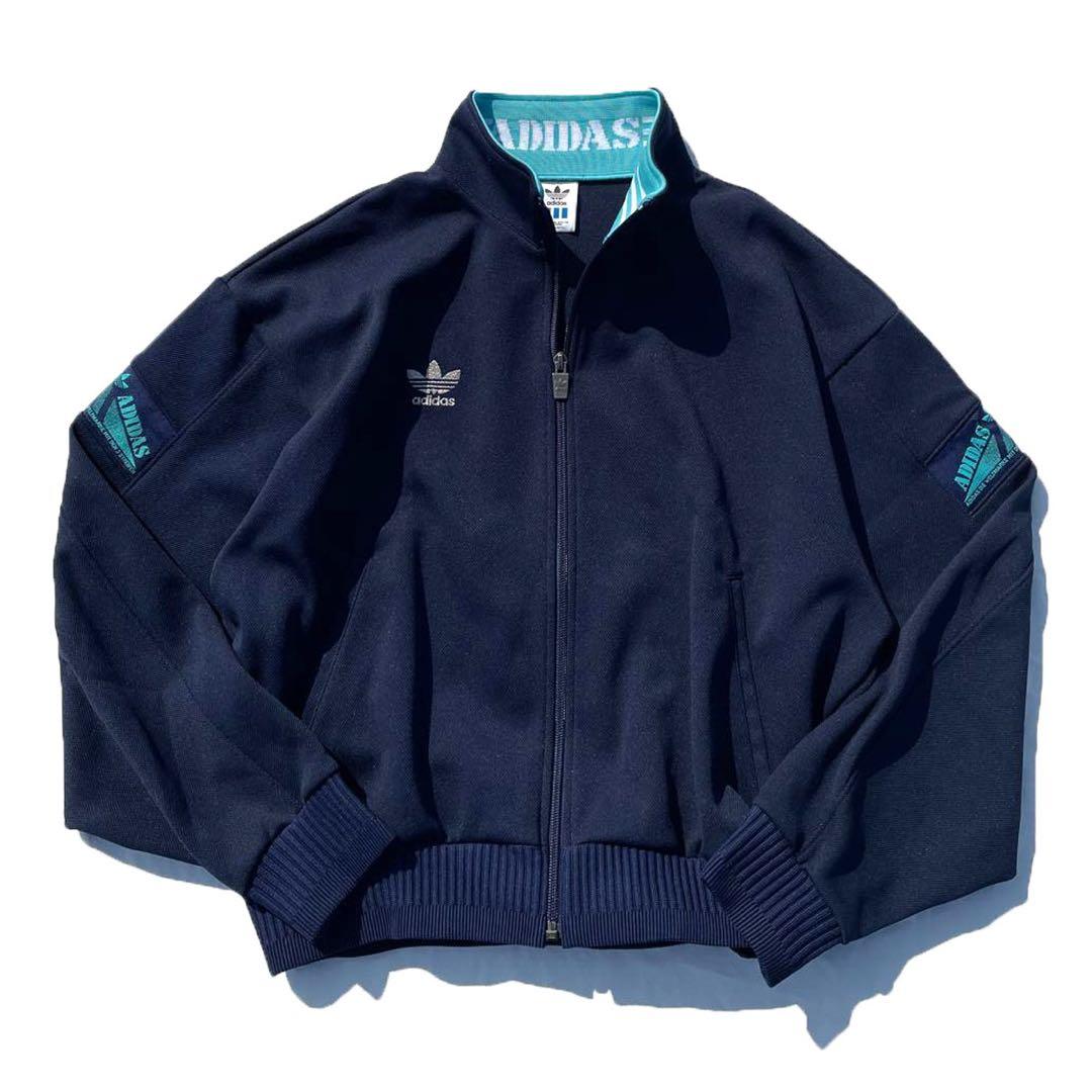 ク*ん様 【90s】Japan製 adidas トレフォイル トラックジャケット