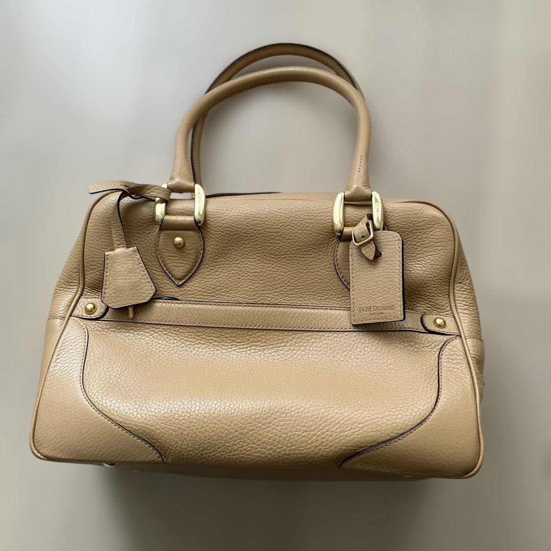 J&M DAVIDSON MIA ミア 上質レザー ボストンバッグ 定価26万円