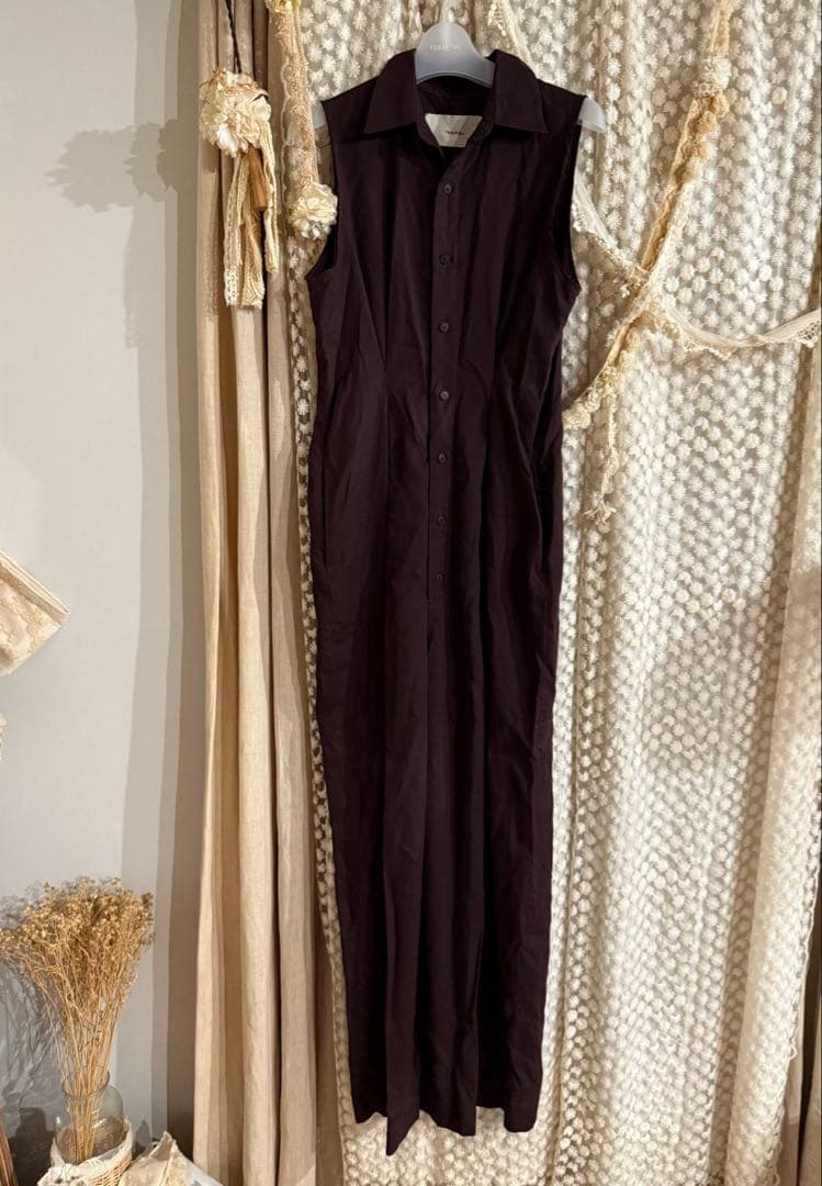 サロペット・オーバーオール・オールインワン Linen Sleeveless Combinaison todayful