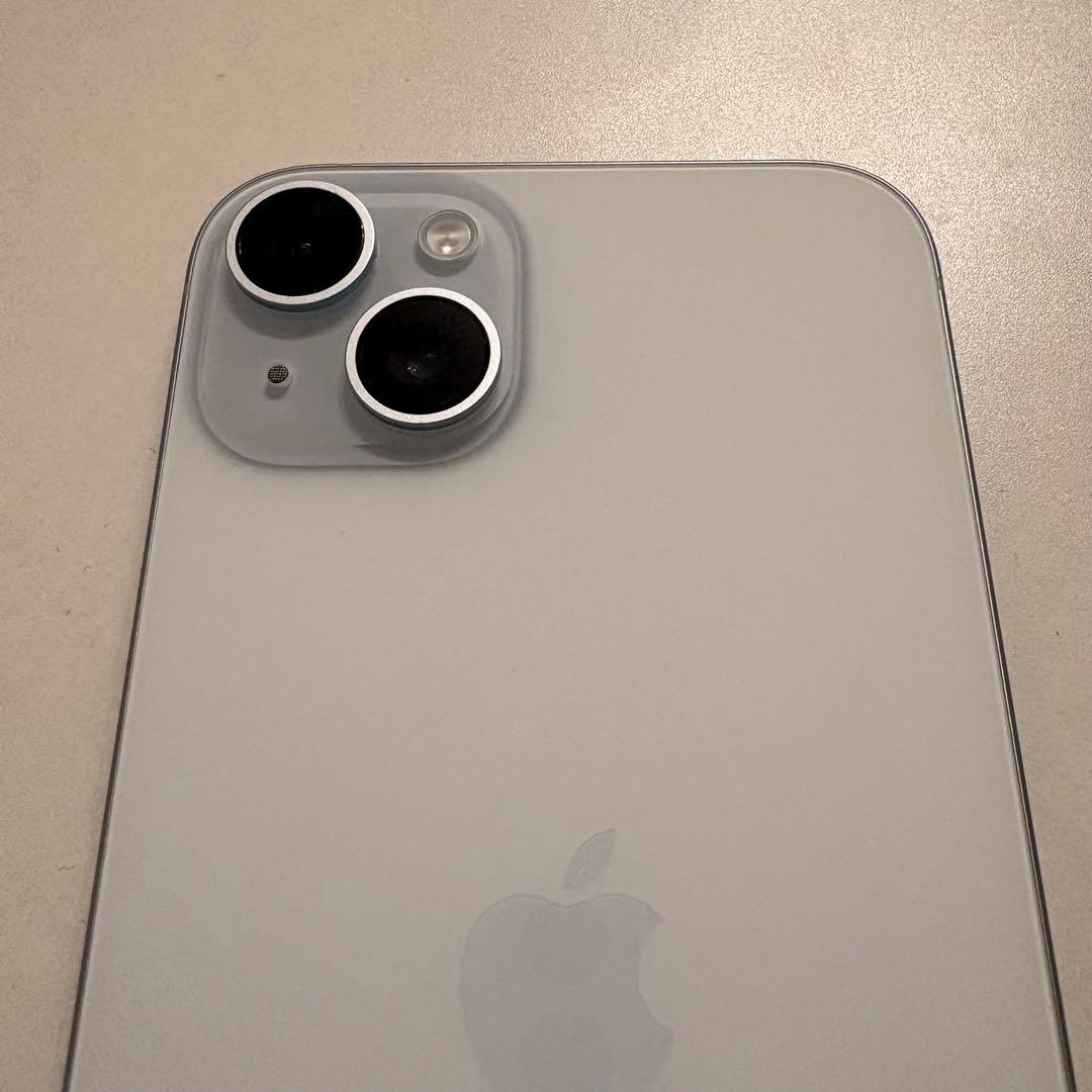 【美品】iPhone15plus 128GB ブルー 91%