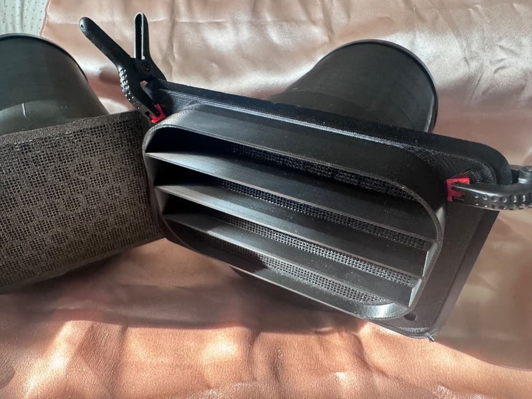 エコフローECOFLOW WAVE2,3専用ダクト取付用パーツ リアドア用①