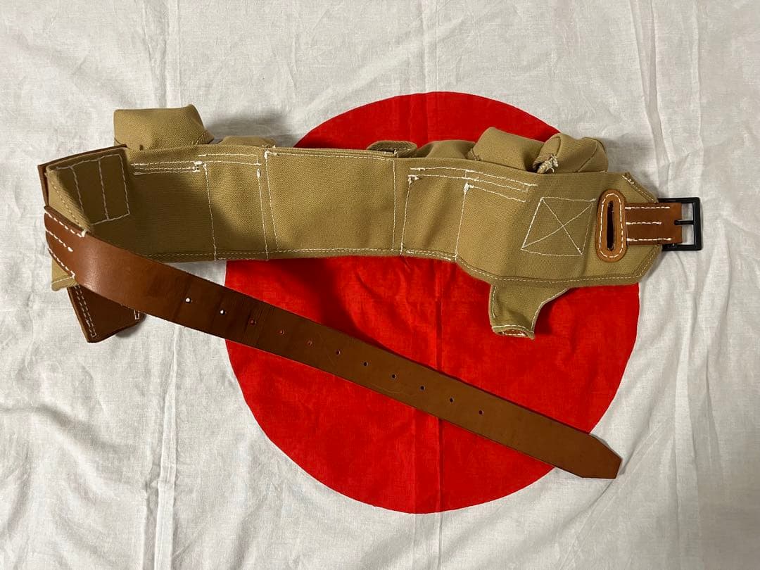 日本軍　日本陸軍　九四式拳銃弾帯　空挺隊　ベルト　義烈空挺隊　弾帯　レプリカ