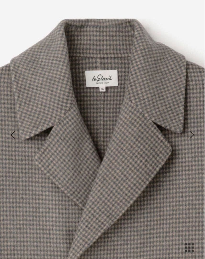 LE GLAZIK | ウール ダブルブレストコート