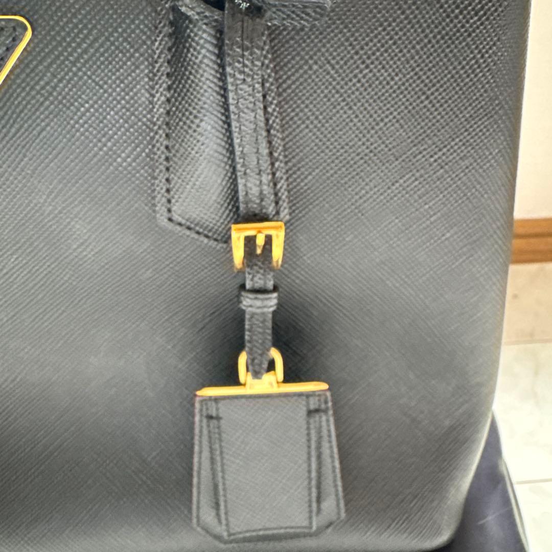 プラダ サフィアーノ2wayバッグ ブラック 黒 PRADA ミラノ本店購入