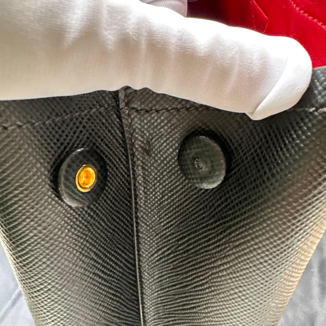 プラダ サフィアーノ2wayバッグ ブラック 黒 PRADA ミラノ本店購入