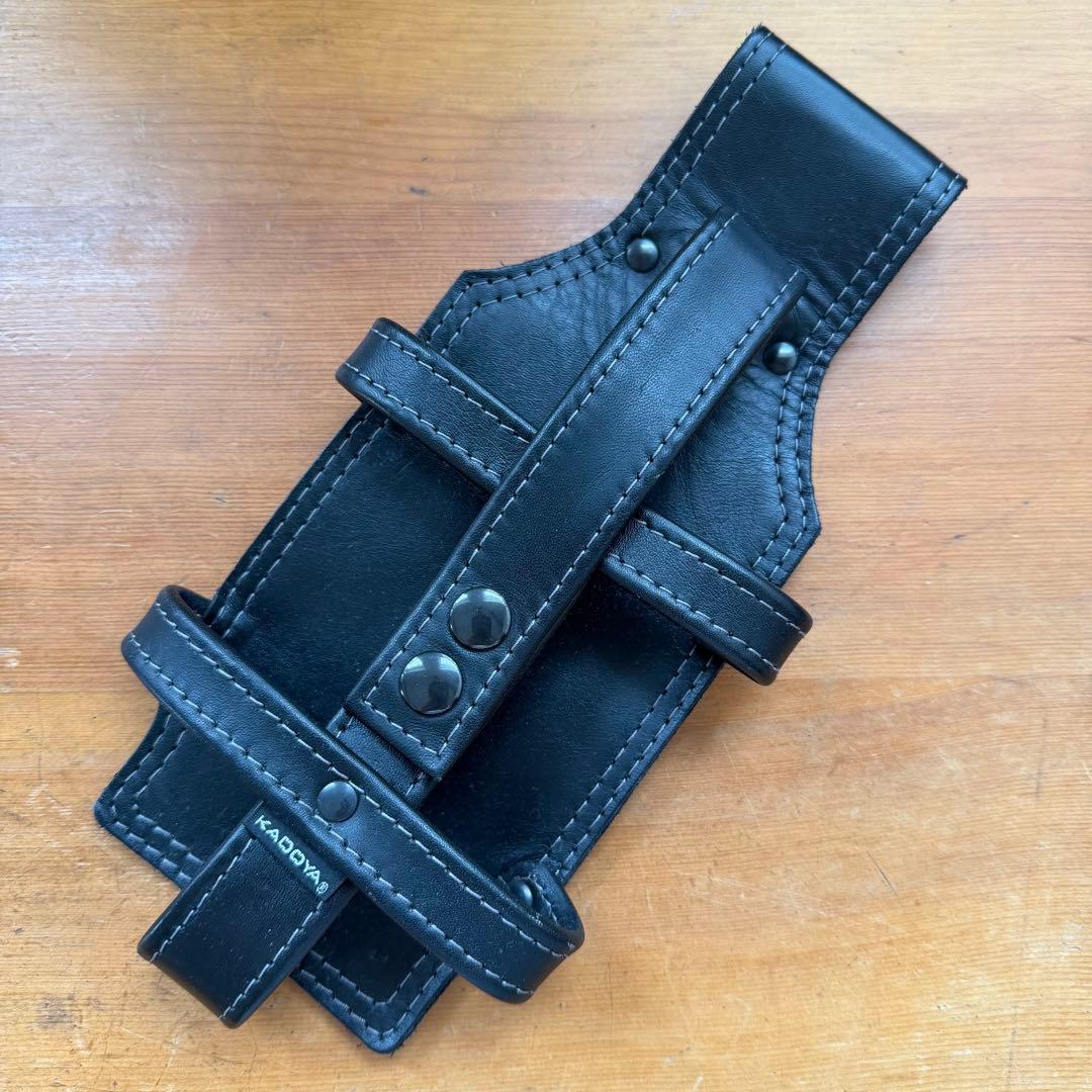 KADOYA ブラック レザー ウォレットホルスター ウォレットホルダー美品