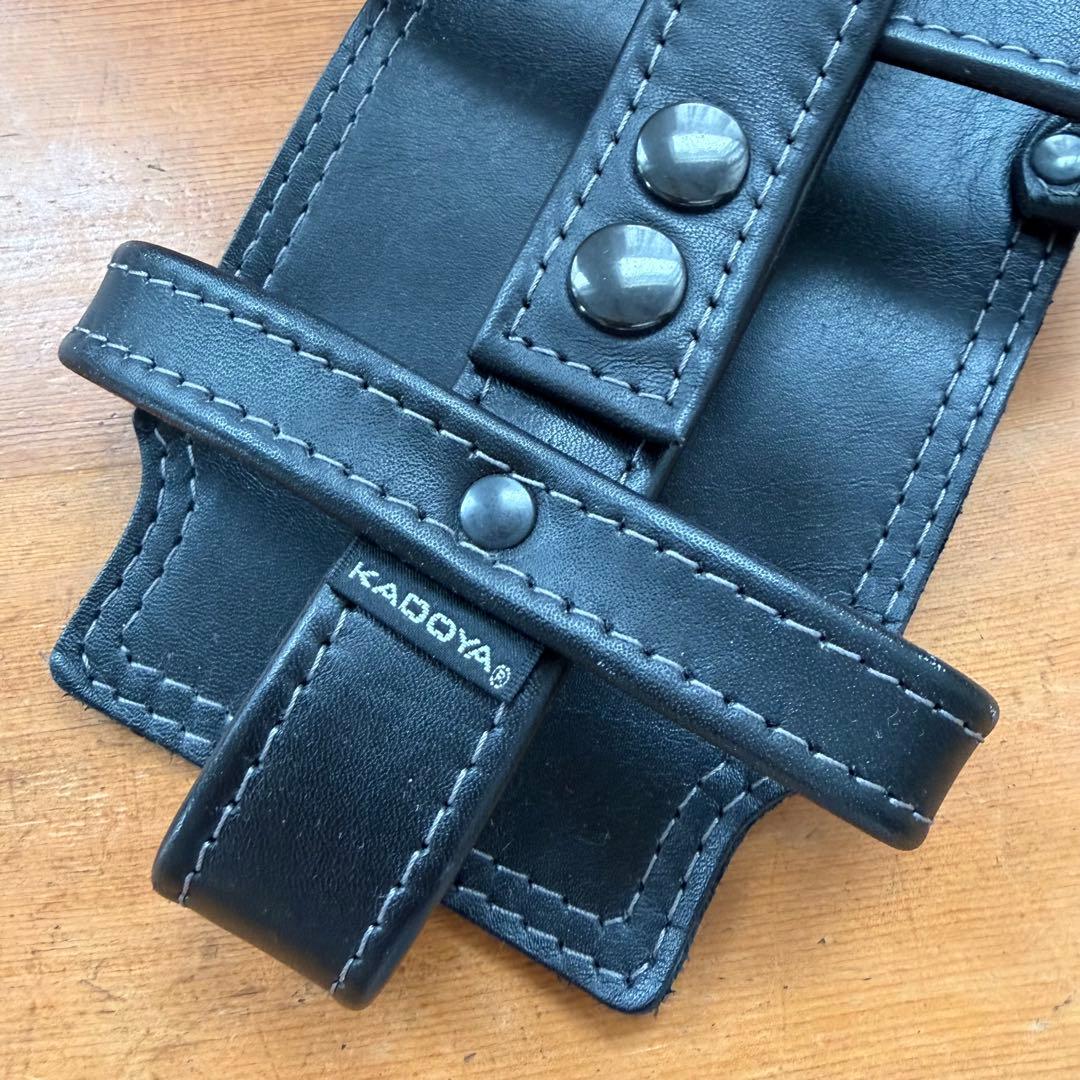 KADOYA ブラック レザー ウォレットホルスター ウォレットホルダー美品