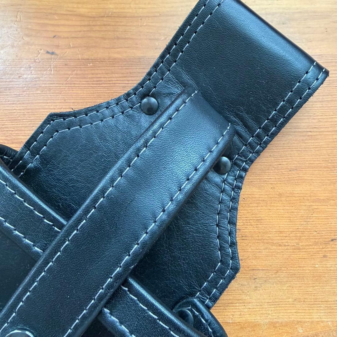 KADOYA ブラック レザー ウォレットホルスター ウォレットホルダー美品
